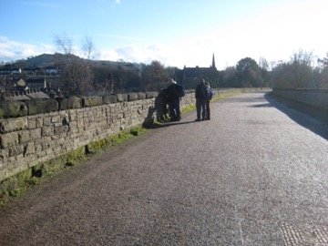 The railway viaduct in Bollington, Cheshire