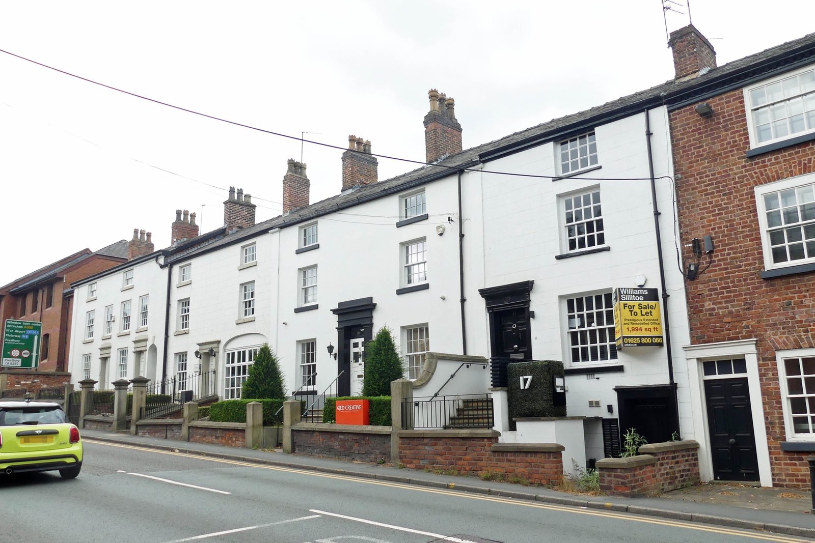 Manchester Road in Wilmslow, Cheshire